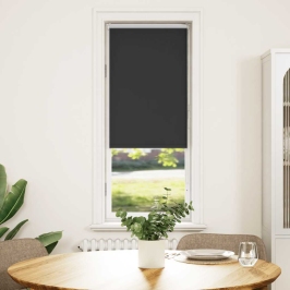 Rullo Žalūzija Melna 40X130 Cm Auduma Platums 35,7Cm Poliesters Vidaxl