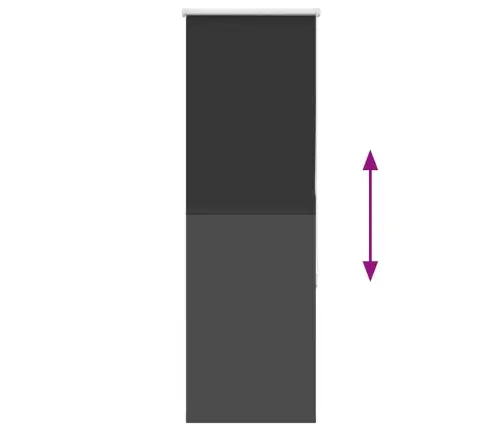 Roletas Juodas 45X130 Cm Audinio Plotis 40,7 Cm Poliesteris