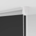 Rullo Žalūzija Melna 80X130 Cm Auduma Platums 75,7Cm Poliesters Vidaxl