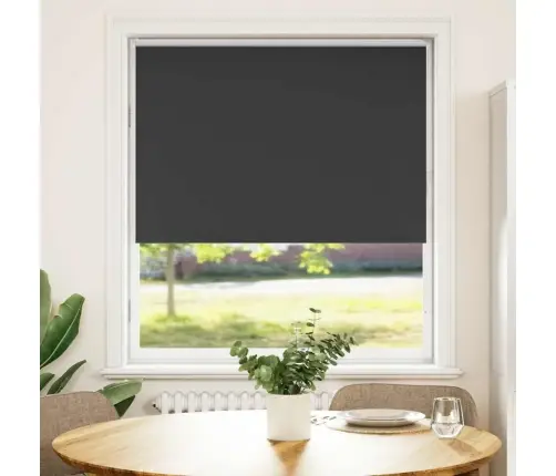 Rullo Žalūzija Melna 115X130 Cm Auduma Platums 110,7 Cm Vidaxl