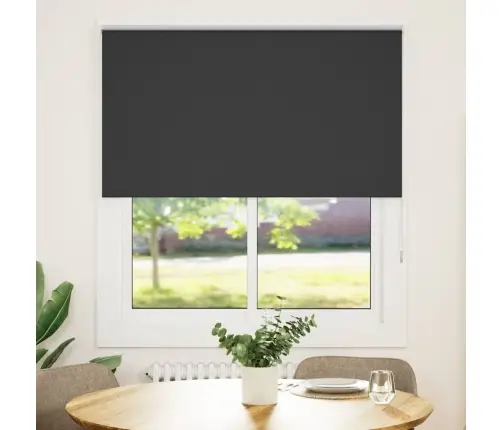 Rullo Žalūzija Melna 125X130 Cm Auduma Platums 121,6 Cm Vidaxl