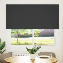 Rullo Žalūzija Blackout Black 160X130 Cm Auduma Platums 156,6Cm Vidaxl