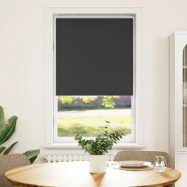 Roletas Juodas 80X150 Cm Audinio Plotis 75,7 Cm Poliesteris