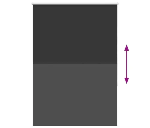 Ruloo Pimendav Must 100X150 Cm Kanga Laius 95,7 Cm Polüester Ruloo Pimendav Must 100X150 Cm Kanga Laius 95,7 Cm Polüester