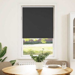 Rullo Žalūzija Melna 75X175 Cm Auduma Platums 70,7Cm Poliesters Vidaxl