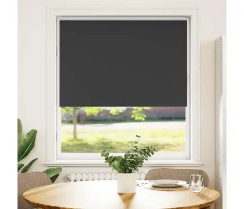 Rullo Žalūzija Melna 110X175 Cm Auduma Platums 105,7 Cm Vidaxl