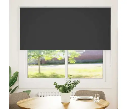 Rullo Žalūzija Blackout Black 145X175 Cm Auduma Platums 141,6Cm Vidaxl