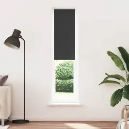 Rullo Žalūzija Melna 60X210 Cm Auduma Platums 55,7Cm Poliesters Vidaxl