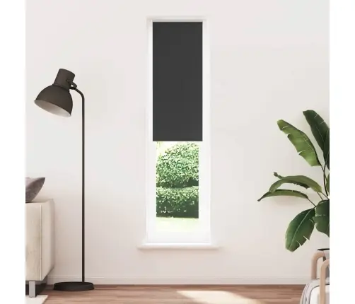 Rullo Žalūzija Melna 60X210 Cm Auduma Platums 55,7Cm Poliesters Vidaxl