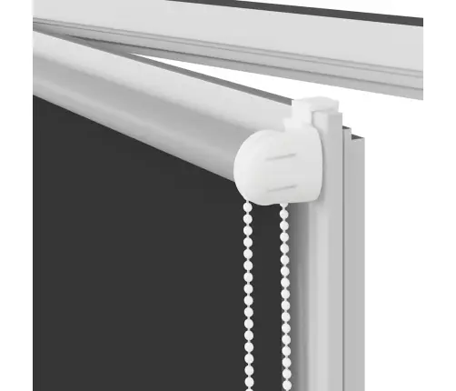 Rullo Žalūzija Melna 65X210 Cm Auduma Platums 60,7Cm Poliesters Vidaxl