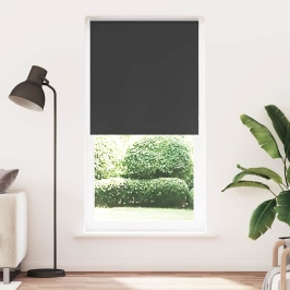 Roletas Juodas 90X210 Cm Audinio Plotis 85,7 Cm Poliesteris