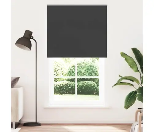 Rullo Žalūzija Melna 120X210 Cm Auduma Platums 120X130 Cm Vidaxl