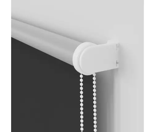 Rullo Žalūzija Melna 125X210 Cm Auduma Platums 121,6 Cm Vidaxl