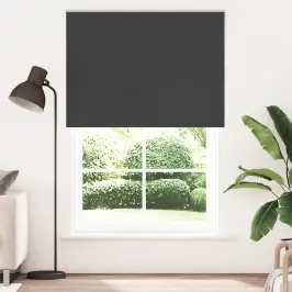 Rullo Žalūzija Blackout Black 150X210 Cm Auduma Platums 146,6Cm Vidaxl