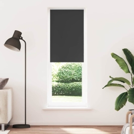 Rullo Žalūzija Melna 70X230 Cm Auduma Platums 65,7Cm Poliesters Vidaxl