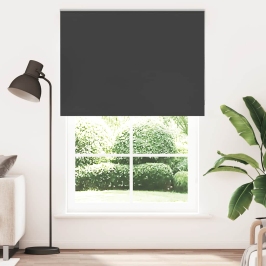 Rullo Žalūzija Blackout Black 145X230 Cm Auduma Platums 141,6Cm Vidaxl