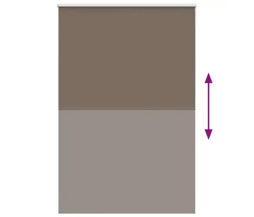 Rullo Žalūzija Kafijas 160X230 Cm Auduma Platums 156,6 Cm Vidaxl