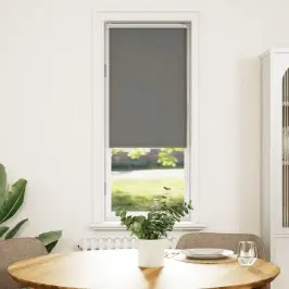 Rullo Žalūzija Pelēks 50X130Cm Auduma Platums 45,7Cm Poliesters Vidaxl