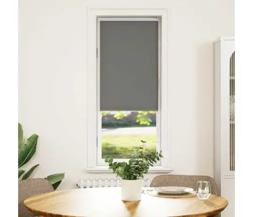 Rullo Žalūzija Pelēks 60X130Cm Auduma Platums 55,7Cm Poliesters Vidaxl