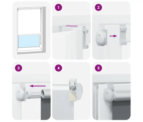 Rullo Žalūzija Pelēks 65X130Cm Auduma Platums 60,7Cm Poliesters Vidaxl