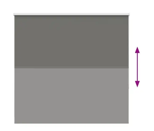 Rullo Žalūzija Blackout Pelēks 155X130Cm Auduma Platums 151,6Cm Vidaxl