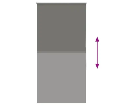 Rullo Žalūzija Pelēks 75X150Cm Auduma Platums 70,7Cm Poliesters Vidaxl