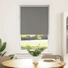 Rullo Žalūzija Pelēks 85X150Cm Auduma Platums 80,7Cm Poliesters Vidaxl