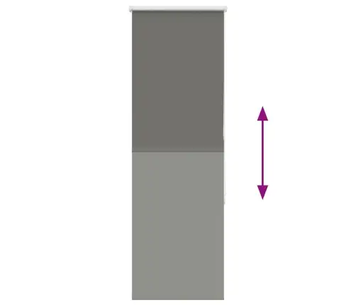 Rullo Žalūzija Blackout Pelēks 45X175 Cm Auduma Platums 40,7 Cm Vidaxl