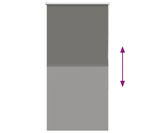 Rullo Žalūzija Pelēks 85X175Cm Auduma Platums 80,7Cm Poliesters Vidaxl