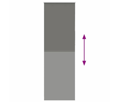 Rullo Žalūzija Pelēks 85X210Cm Auduma Platums 80,7Cm Poliesters Vidaxl