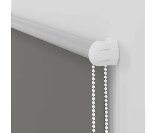 Rullo Žalūzija Pelēks 90X230Cm Auduma Platums 85,7Cm Poliesters Vidaxl