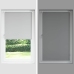 Rullo Žalūzija Blackout Pelēks 130X230Cm Auduma Platums 126,6Cm Vidaxl