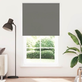 Rullo Žalūzija Blackout Pelēks 130X230Cm Auduma Platums 126,6Cm Vidaxl