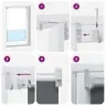 Rullo Žalūzija Blackout Pelēks 165X230Cm Auduma Platums 161,6Cm Vidaxl