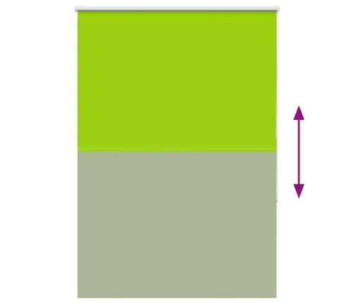 Rullo Žalūzija Lapas Zaļas 90X150Cm Auduma Platums 85,7Cm Vidaxl