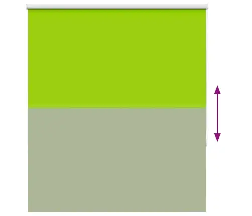 Rullo Žalūzija Lapas Zaļas 125X150 Cm Auduma Platums 121,6 Cm Vidaxl