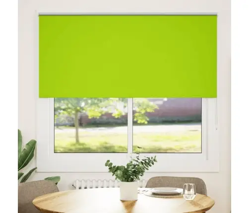Rullo Žalūzija Blackout Lapas Zaļas 155X150Cm Auduma Platums Vidaxl
