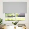 Rullo Žalūzija Blackout Gaiši Pelēks 145X130Cm Auduma Platums Vidaxl