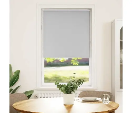 Rullo Žalūzija Gaiši Pelēks 85X150Cm Auduma Platums 80,7Cm Vidaxl