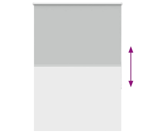 Rullo Žalūzija Gaiši Pelēks 100X175 Cm Auduma Platums 95,7 Cm Vidaxl