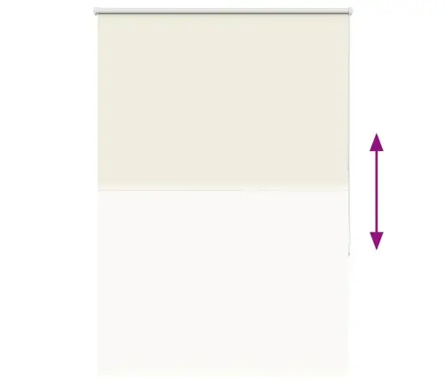 Pimendav Ruloo Koltunud Valge 90X175 Cm Kanga Laius 85,7 Cm