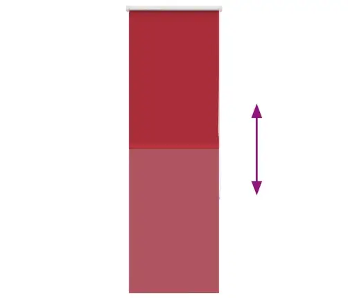 Pimendav Ruloo Punane 60X150 Cm Kanga Laius 55,7 Cm Polüester