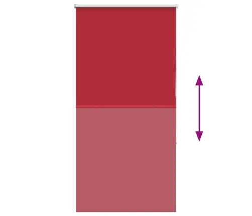 Rullo Žalūzija Sarkans 80X175 Cm Auduma Platums 75,7 Cm Vidaxl