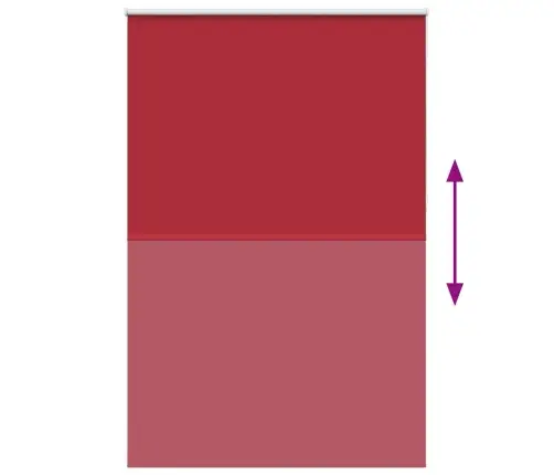 Pimendav Ruloo Punane 165X210 Cm Kanga Laius 161,6 Cm Polüester