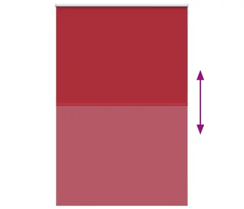 Roletas Raudona 155X230 Cm Audinio Plotis 151,6 Cm Poliesteris