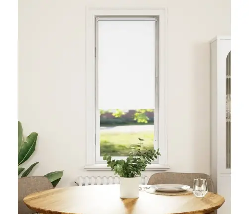 Rullo Žalūzija Balta 40X130 Cm Auduma Platums 35,7Cm Poliesters Vidaxl