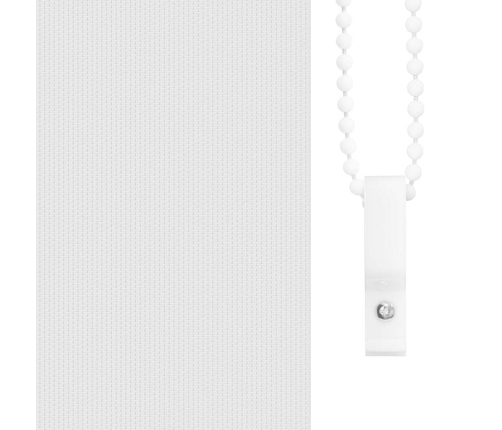 Rullo Žalūzija Balta 60X230 Cm Auduma Platums 55,7Cm Poliesters Vidaxl