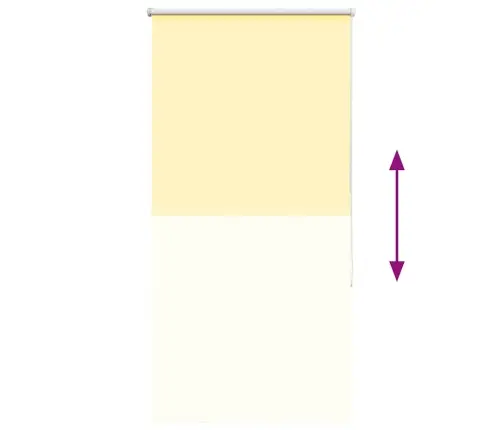 Roletas Geltona 70X150 Cm Audinio Plotis 65,7 Cm Poliesteris