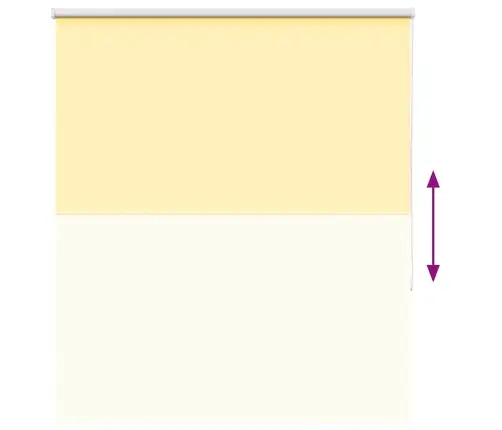 Roletas Geltona 140X150 Cm Audinio Plotis 136,6 Cm Poliesteris