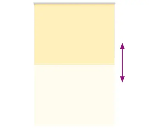 Pimendav Ruloo Kollane 155X230 Cm Kanga Laius 151,6Cm Polüester